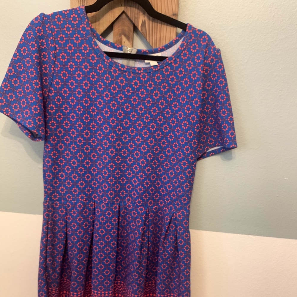 LULAROE EUC 2XL AMELIA DRESS W/ Pockets
